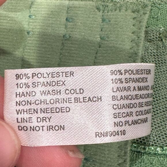 Delta Burke Green Floral Mesh Bra Women’s 40DD - Picture 3 of 5